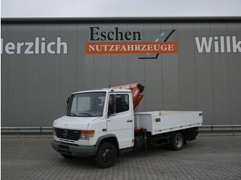 Малотоннажный бортовой грузовик Mercedes-Benz 612 D Pritsche, Tirre Kran Euro 35, 3 Sitze, AHK