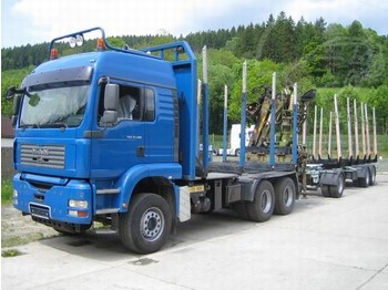 MAN TGA 33.480 6x4 BB lesák - Лесной прицеп