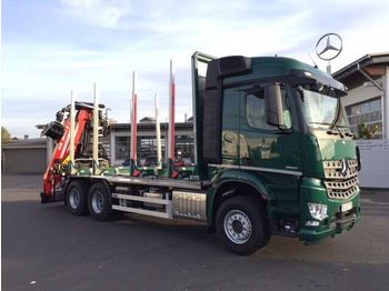 Лесовоз Mercedes-Benz Arocs 2651 L 6x4 + Holztransporter