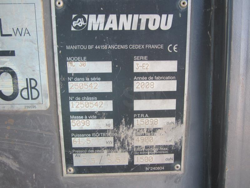 Дизельный погрузчик Manitou MC30: фото 16