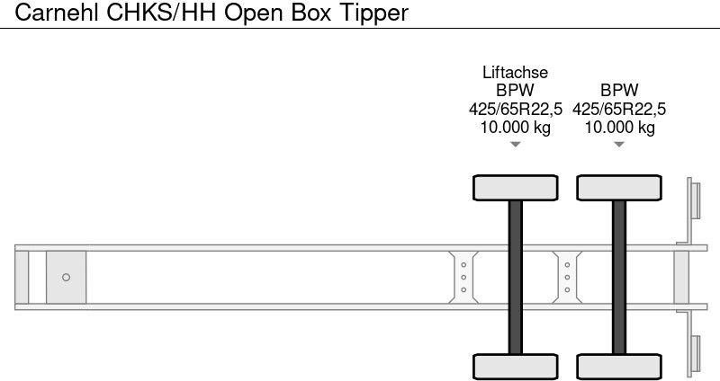 Самосвальный полуприцеп Carnehl CHKS/HH Open Box Tipper: фото 10