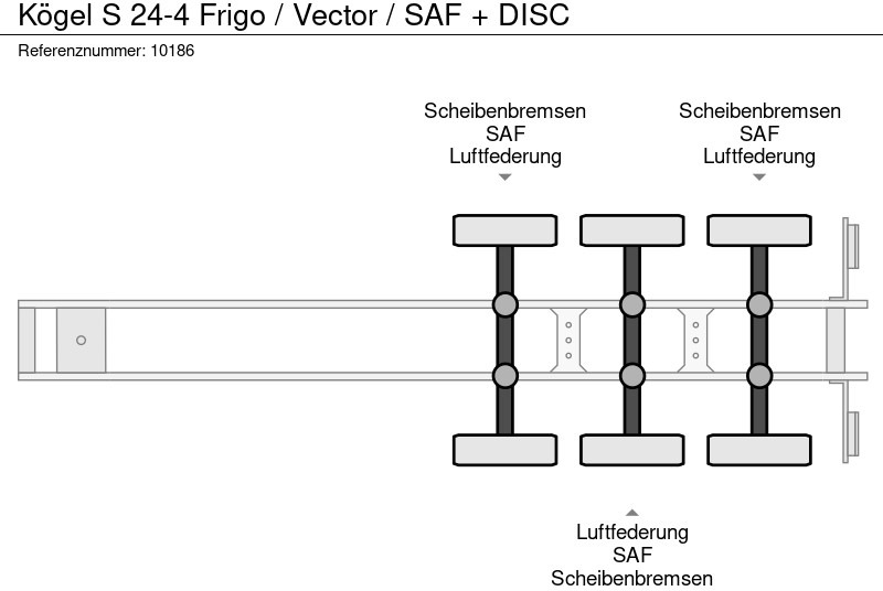 Полуприцеп-рефрижератор Kögel S 24-4 Frigo / Vector / SAF + DISC: фото 11