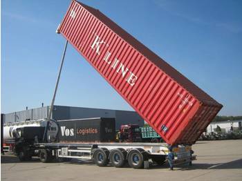 Полуприцеп-контейнеровоз/ Сменный кузов LAG 3 x 40 ft tipping chassis: фото 1