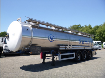 Полуприцеп-цистерна для транспортировки химикатов Magyar Chemical tank inox 30 m3 / 1 comp + pump: фото 1