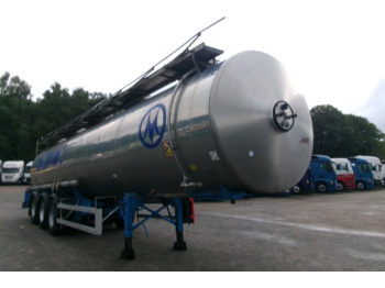 Полуприцеп-цистерна для транспортировки химикатов Magyar Chemical tank inox 32.5 m3 / 1 comp: фото 2