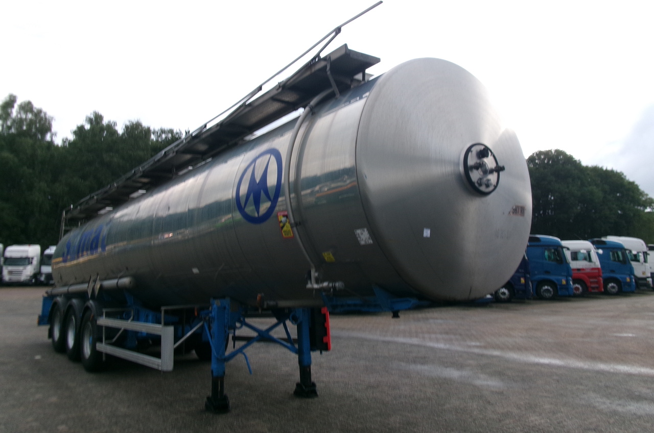 Полуприцеп-цистерна для транспортировки химикатов Magyar Chemical tank inox 32.5 m3 / 1 comp: фото 2