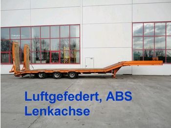 Низкорамный полуприцеп для транспортировки тяжёлой техники Möslein 3 Achs Satteltieflader komplett überfahrba: фото 1