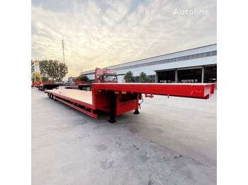  New 13 meter 3 axles flat lowbed gooseneck semi trailer - низкорамный полуприцеп