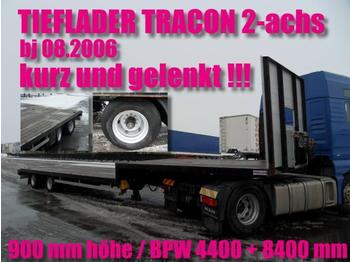 TRACON 2-achs / LENKACHSE / BPW / NL 28690 kg - Низкорамный полуприцеп
