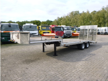 Veldhuizen Semi-lowbed trailer (light commercial) P37-2 + ramps + winch - Низкорамный полуприцеп
