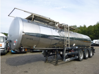 Clayton Food tank inox 23.5 m3 / 1 comp + pump - Полуприцеп-цистерна
