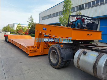 Новый Низкорамный полуприцеп для транспортировки тяжёлой техники SUNSKY 3 Axle 70 Tons detachable gooseneck lowbed trailer: фото 3