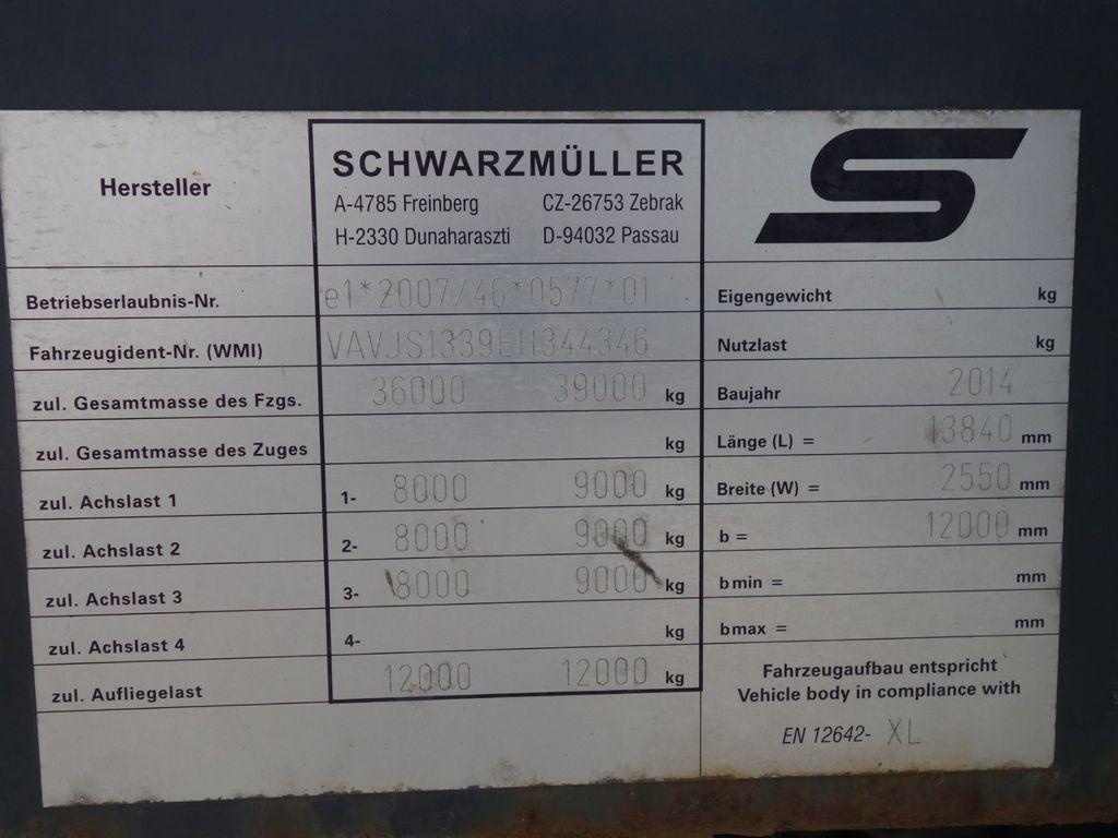 Тентованный полуприцеп Schwarzmüller SPA 3/E Standard, Liftachse, Joloda,TOP Zustandt: фото 17