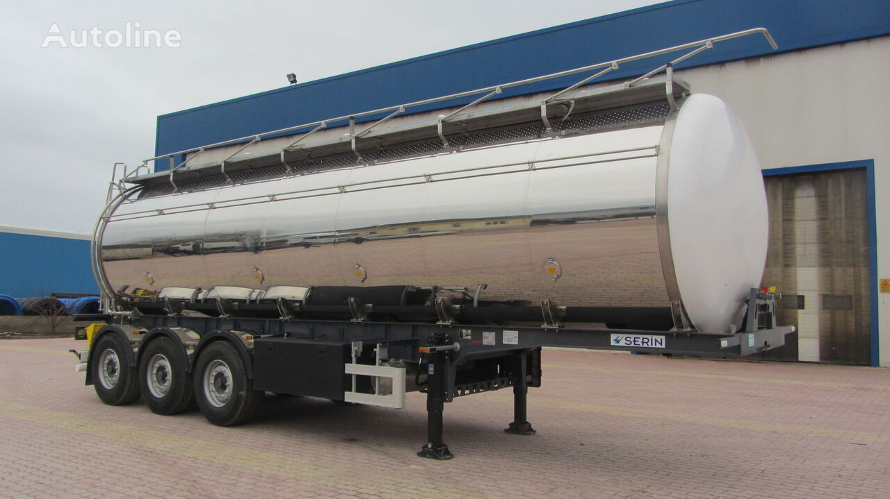 Новый Полуприцеп-цистерна для транспортировки топлива Serin Food Staff fuel tank semi trailer: фото 2