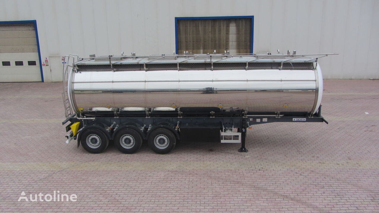 Новый Полуприцеп-цистерна для транспортировки топлива Serin Food Staff fuel tank semi trailer: фото 3