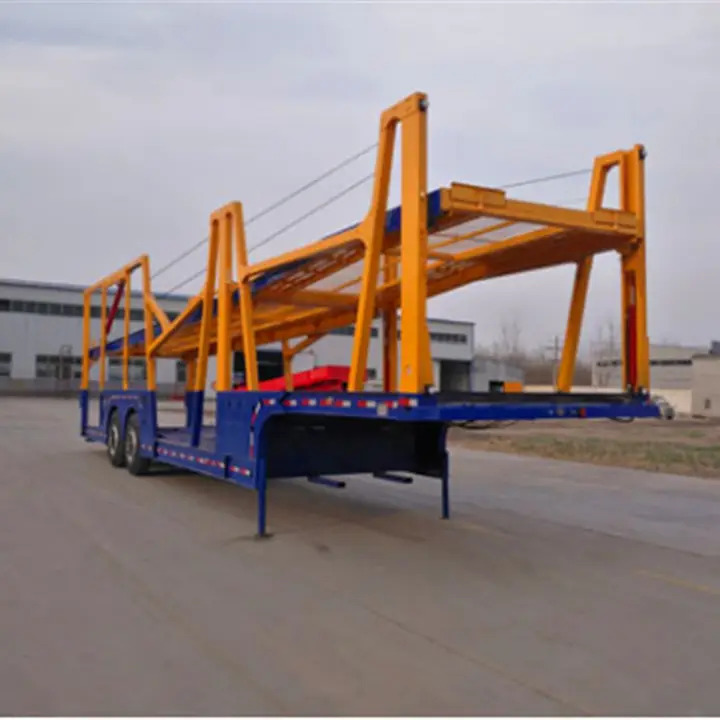 Новый Полуприцеп-автовоз XCMG Official Manufacturer Flat Bed Container Car Transport Semi Truck Trailer: фото 5