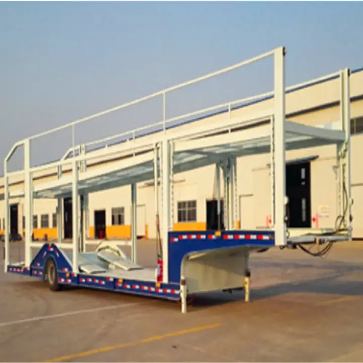 Новый Полуприцеп-автовоз XCMG Official Manufacturer Flat Bed Container Car Transport Semi Truck Trailer: фото 4