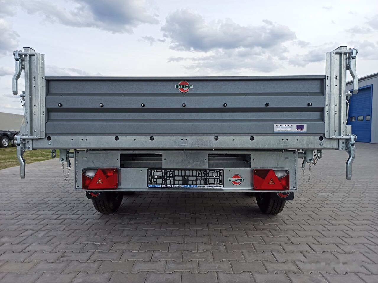 Новый Самосвальный прицеп Stema SHDK 35-30-18.2 kiper tipper dump trailer wywrotka 300 x 180 cm: фото 6
