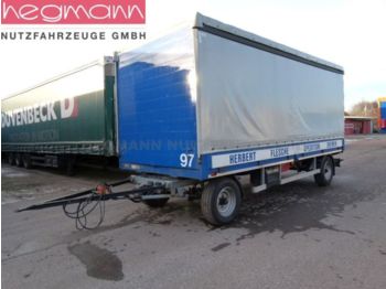 Hoffmann LPR 10.0/2, Drehschemelanh. Schiebeplane, Bordw.  - Тентованный прицеп
