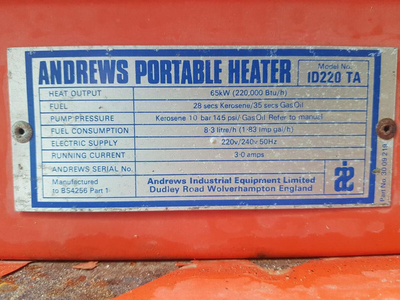 Тепловая пушка Andrews heater: фото 2