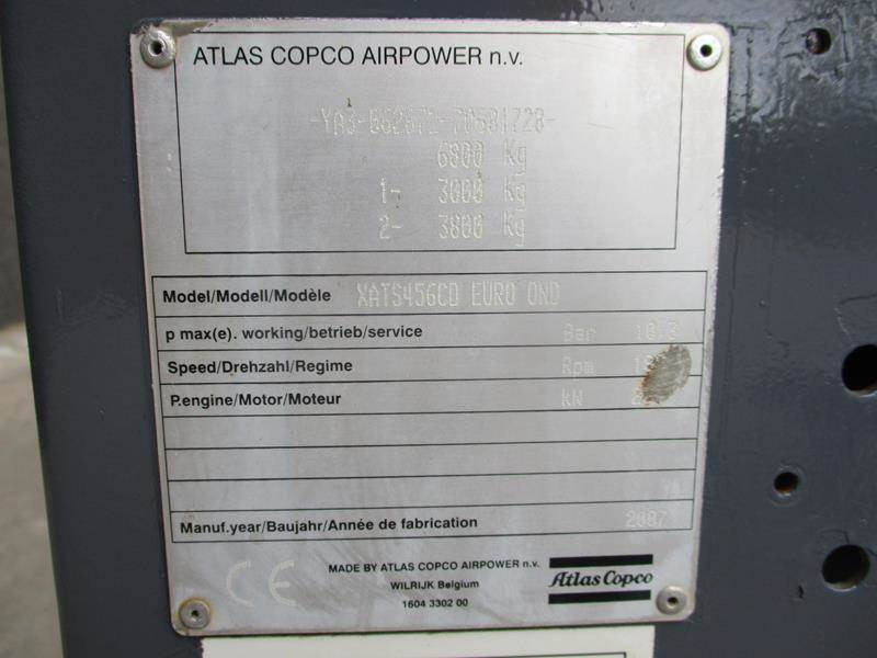 Воздушный компрессор Atlas-Copco XATS 456 CD - N: фото 14