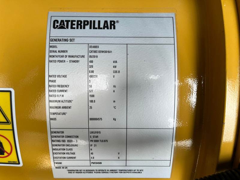 Электрогенератор Caterpillar DE400EO 400 kVA Silent generator: фото 17