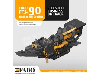 Новый Мобильная дробилка FABO FTJ-90 Tracked Jaw Crusher: фото 1
