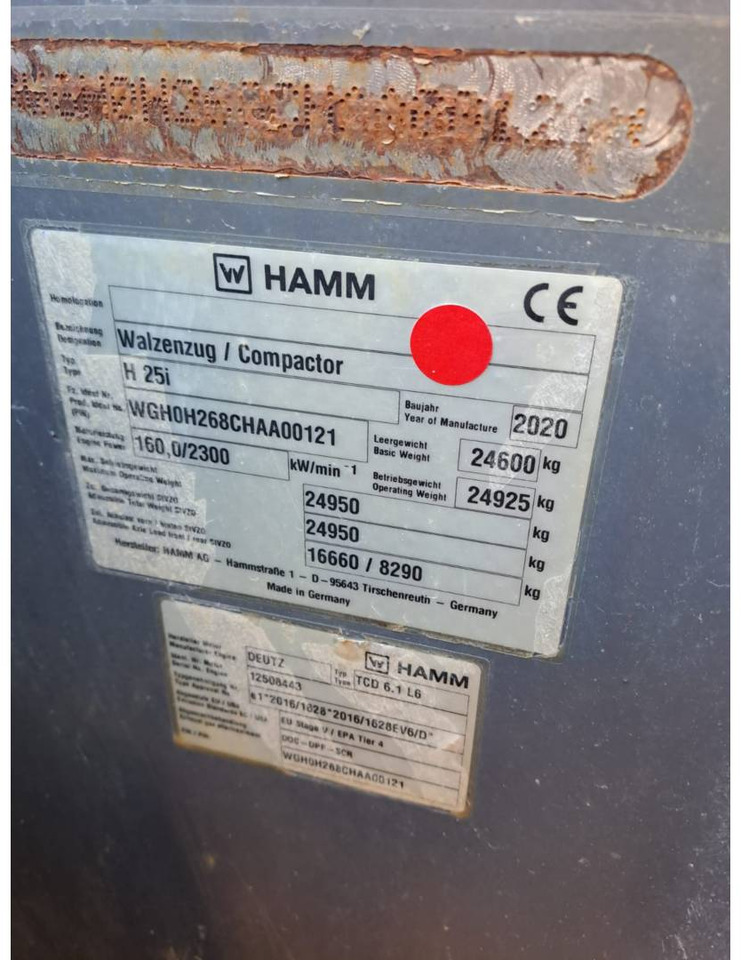 Компактор HAMM H25I: фото 6