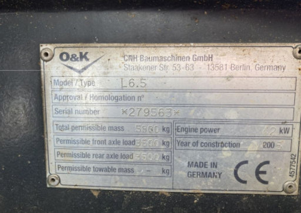 Колёсный погрузчик O & K Radlader L 6.5 Radlader: фото 9