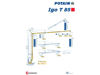 Башенный кран Potain IGO T 85: фото 1