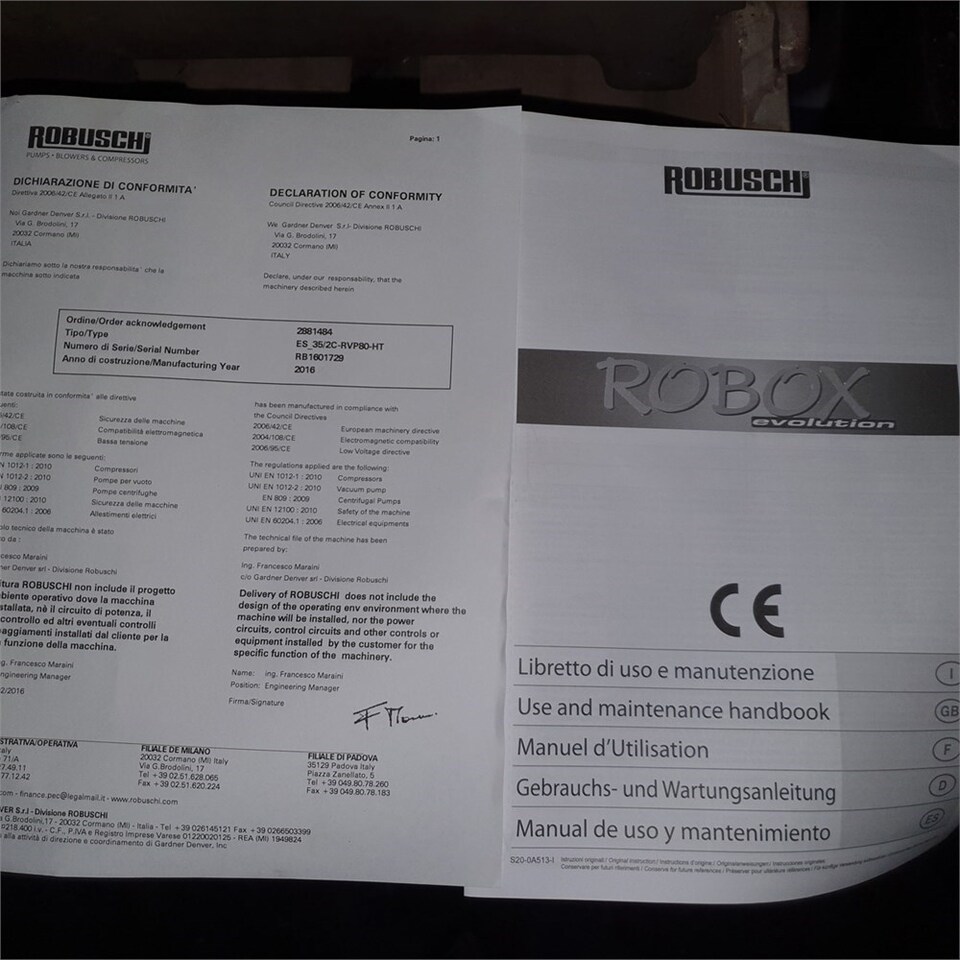 Воздушный компрессор Robuschi Robox Evolution: фото 7