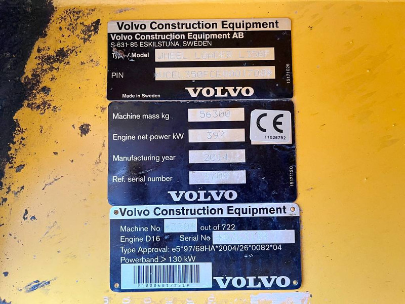 Колёсный погрузчик Volvo L350F Third Hydraulic Function / CDC: фото 15