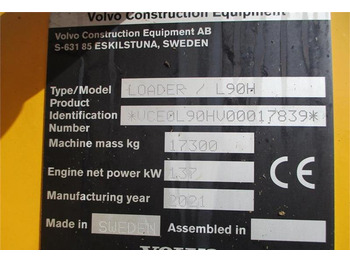 Колёсный погрузчик Volvo L 90 H Årg 9.2021, CDC, BSS, DK-Maskine med fuld V: фото 2