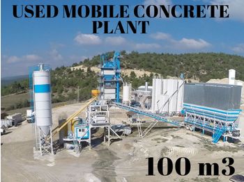 FABO USED MOBILE CONCRETE BATCHING PLANT 100 m3/h - Бетонный завод