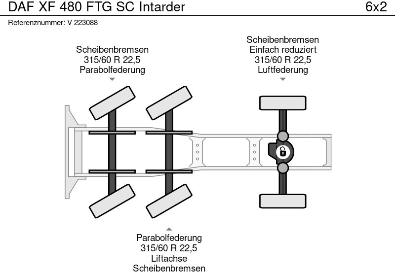 Тягач DAF XF 480 FTG SC Intarder: фото 9