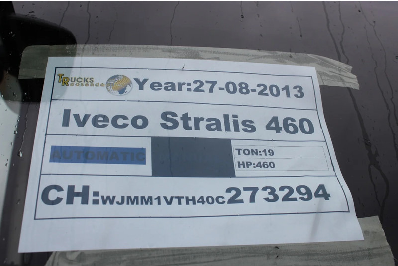 Тягач Iveco Stralis 460 + EURO 5 + RETARDER + ADR + BE apk 10-2024: фото 19
