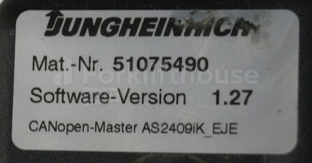 Блок управления для Погрузочно-разгрузочной техники Jungheinrich 51037564 Drive/Lift controller AS2409 iK Index B 51075490 Sw. 1,27 sn. S12X00089335 for EJE220 year 2016: фото 3