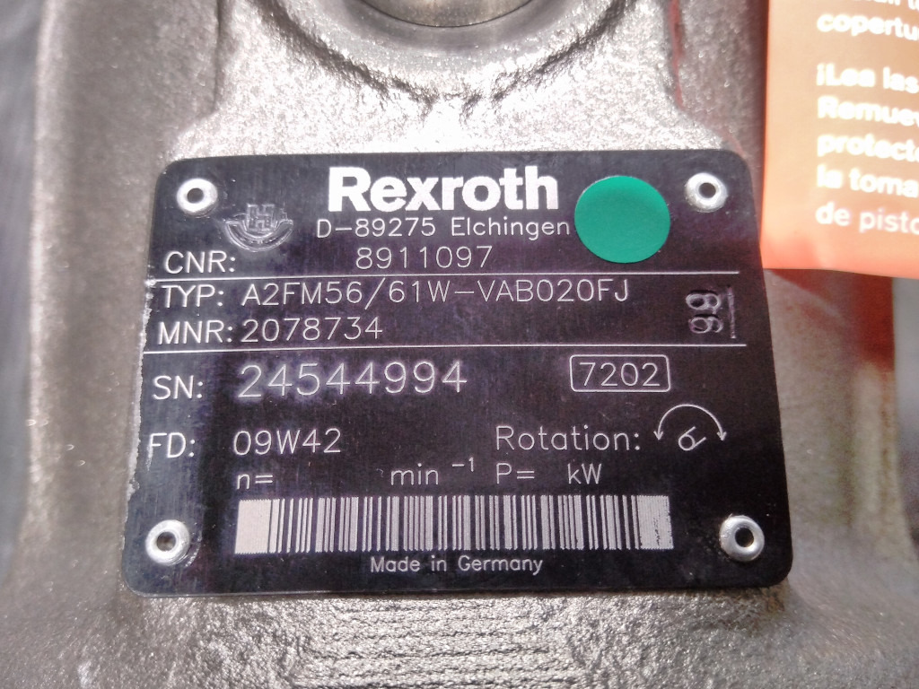 Гидравлический насос для Строительной техники Rexroth A2FM56/61W-VAB020FJ -: фото 5