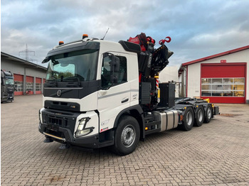 Volvo FMX 460 8x4 Tridem Haken & Kran FASSI F545 sofor - Грузовик: фото 1