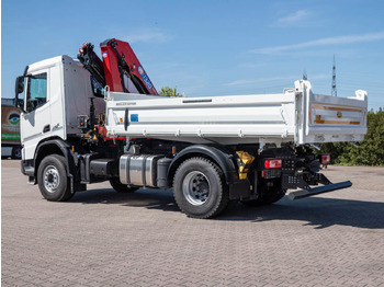 Новый Автоманипулятор, Самосвал DAF FA XDC 370 Krankipper DAF XDC 370 FA Meiller Krankipper HMF: фото 5