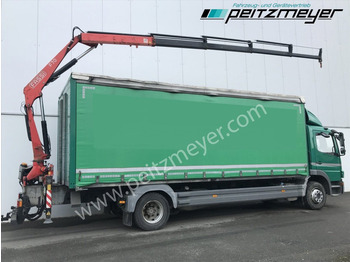 Тентованный грузовик, Автоманипулятор MERCEDES-BENZ Atego 1224 L Pritsche m. Heckkran Funk 4 x hydraulisch: фото 4