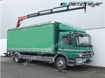 Тентованный грузовик, Автоманипулятор MERCEDES-BENZ Atego 1224 L Pritsche m. Heckkran Funk 4 x hydraulisch: фото 2