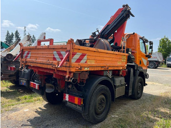 Самосвал, Автоманипулятор Mercedes-Benz Unimog U20 2-Achs Allradkipper Kran Palfinger Kr: фото 4