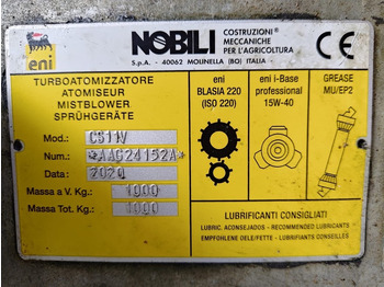 Прицепной опрыскиватель Nobili Ventis 502-1001 T OTF: фото 4 Прицепной опрыскиватель Nobili Ventis 502-1001 T OTF: фото 4