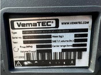 Ковш для экскаватора для Строительной техники VemaTec CW30 Slotenbak 900 Ltr 1800mm breed: фото 3
