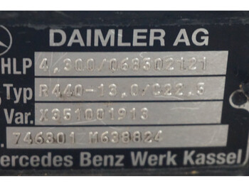 Задняя ось для Грузовиков Mercedes-Benz R440-13A/C22.5 43/10 I=4.300: фото 4 Задняя ось для Грузовиков Mercedes-Benz R440-13A/C22.5 43/10 I=4.300: фото 4