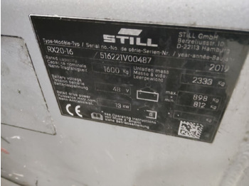 Электропогрузчик STILL RX20-16: фото 2