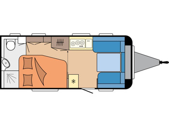 Прицеп дача Hobby De Luxe 495 WFB 2026 AUTARK Ambiente 1800kg.++: фото 2