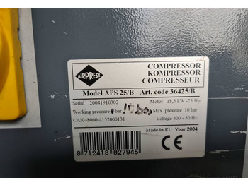 Воздушный компрессор Kompresor śrubowy AIRPRESS APS 25, 18,5 kw, (2): фото 5