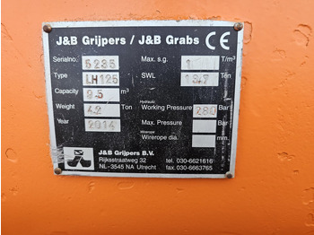 Грейферный ковш для Строительной техники jb clamshell 9500 liter sennebogen sennebogen liebherr lh fuchs mhl: фото 5